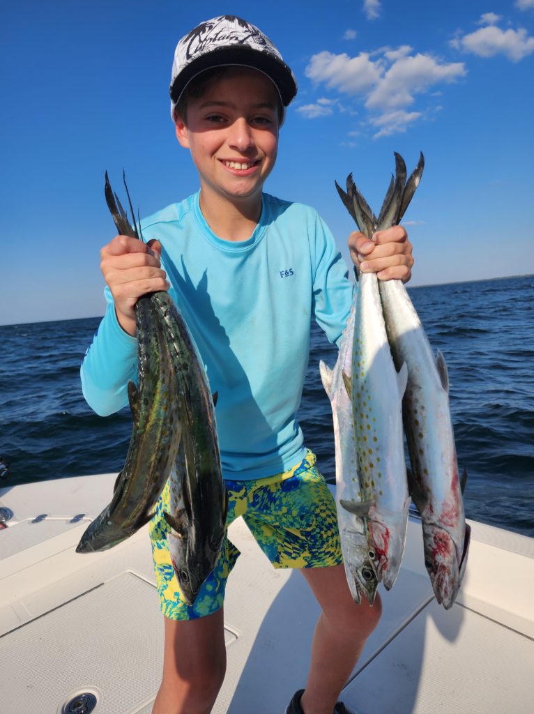 Spanish mackerel are fun for children to catch 