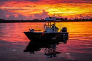 Avenger custom boat for sunset tours 