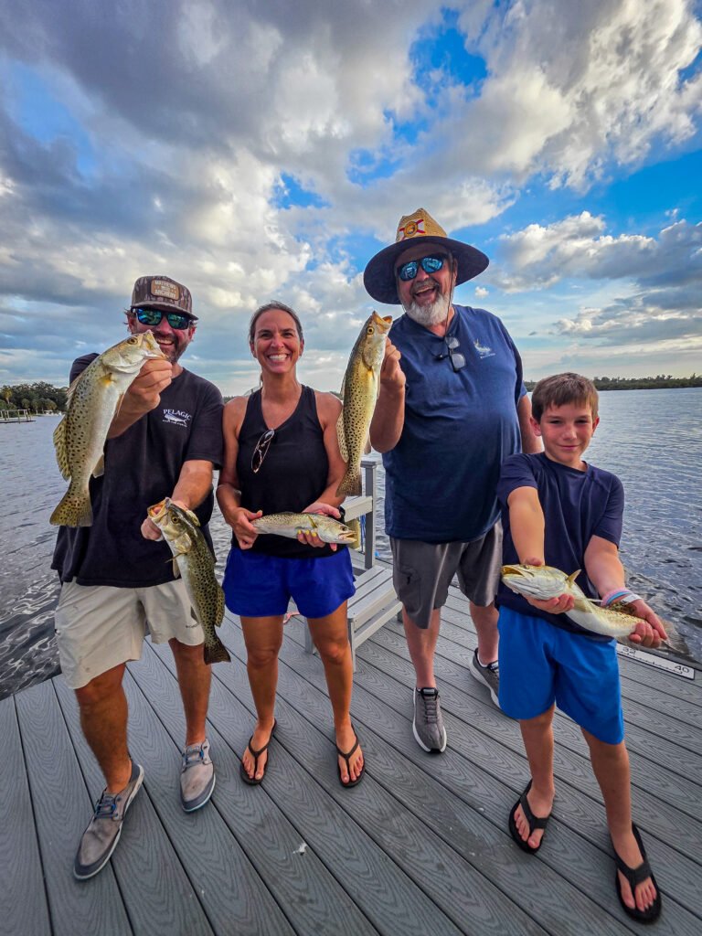 Summer trout fishing is great in Tampa Bay