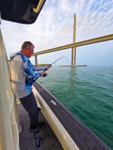 Tarpon fishing the Skyway bridge+
